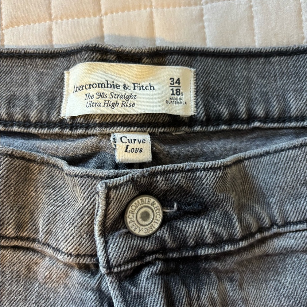 Abercrombie & Fitch Gray High Rise Jeans